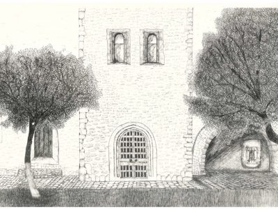 Manastirea Dragomirna 2013 Tehnica grafica Dimensiuni 30 x 40 cm