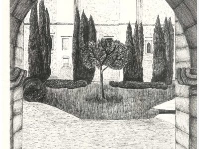 Manastirea Dragomirna 2013 Tehnica grafica Dimensiuni 30 x 40 cm
