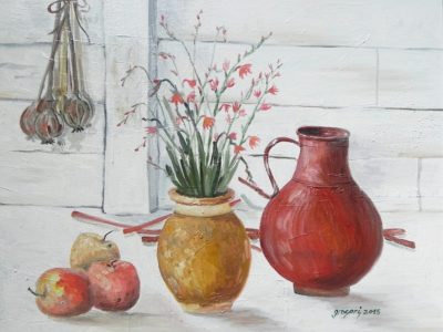 Natura moarta 50 x 70 cm ulei pe panza 2015 GROSARI ADRIAN